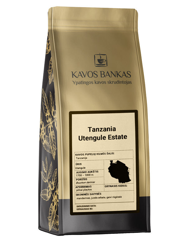 Kavos Bankas Tanzania AA Utengule Estate Kavos pupelės 500 g