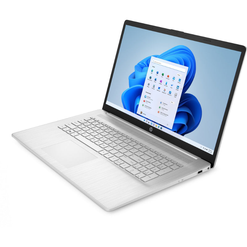 Ноутбук HP 17-cp2011ny — Ryzen-5 7520U, 17,3 дюйма, FHD AG, IPS, 250 нит, 8 ГБ, твердотельный накопитель 512 ГБ, клавиатура для США с подсветкой, натуральный серебристый, Win 11 Home, 2 года 