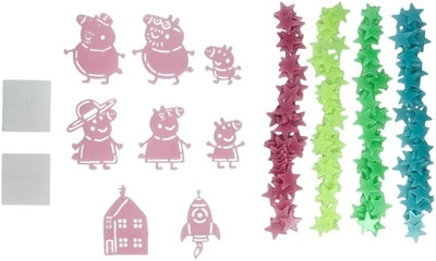 Paladone Peppa Pig Glow in the Dark Wall Decal Stars