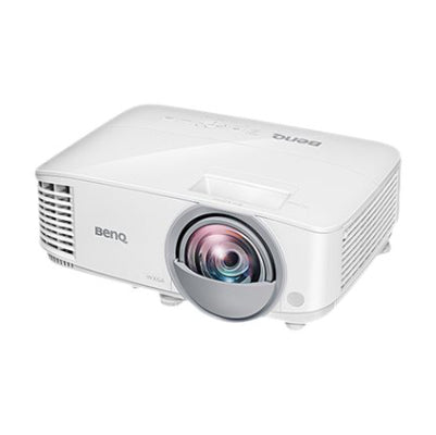 BenQ MW809STH - DLP projector - portable - 3D - 3600 ANSI lumens - WXGA (1280 x 800) - 16:10 - 720p - short-throw fixed lens 