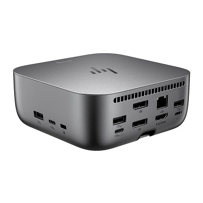 HP Thunderbolt 4 Ultra Dock G6 180W - 5x USB-A, 2x USB-C, 1x USB-C Thunderbolt 4, 2x DisplayPort, 1x HDMI, 1x RJ-45, Meteor Silver, 3 years