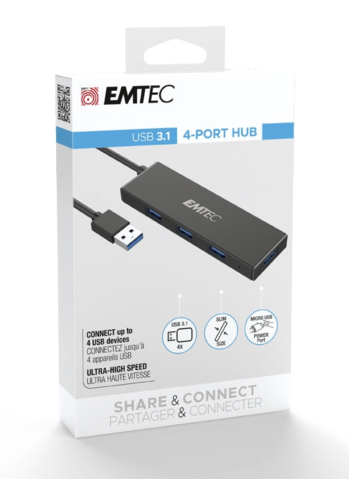 Emtec Hub Ultra Slim USB3.2 4-Port