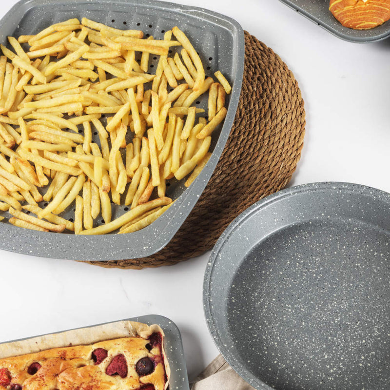 Salter BW08473G1EU7 Marblestone 38cm Chip Tray