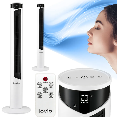 Lovio LVTF101N24C-WH Tower Fan AirWave White