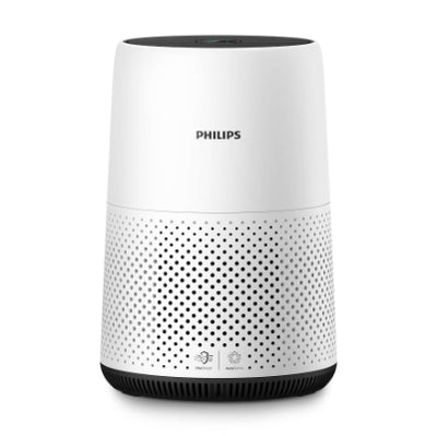 Philips Series 800 Air Purifier AC0820/30, Removes 99.5% particles @3nm, Up to 49 m2, Air quality color feedback, Auto &amp; Sleep mode 