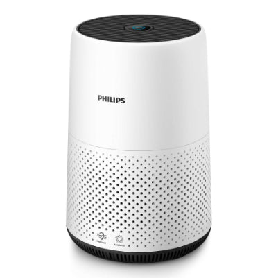 Очиститель воздуха Philips Series 800 AC0820/30, удаляет 99,5% частиц при длине волны 3 нм, площадь до 49 м2, цветовая индикация качества воздуха, автоматический и спящий режимы 