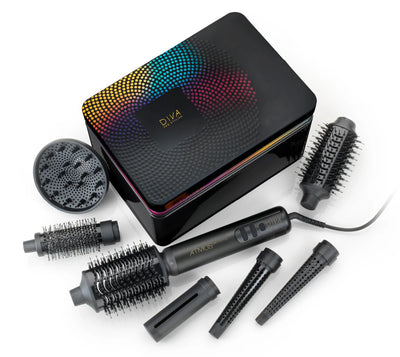 DIVA PRO STYLING Atmos Dry+Style Hair dryer / Styler with patented motor and design + gift/surprise