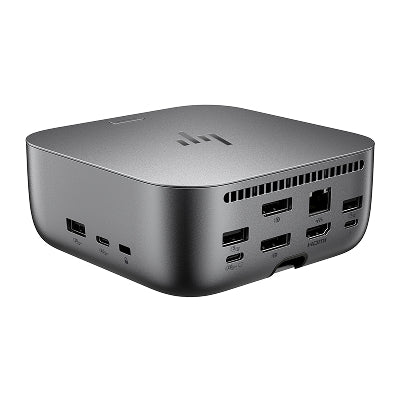 HP Thunderbolt 4 Ultra Dock G6 280W w/Combo Cable - 5x USB-A, 2x USB-C, 1x USB-C Thunderbolt 4, 2x DisplayPort, 1x HDMI, 1x RJ-45, Meteor Silver, 3 years