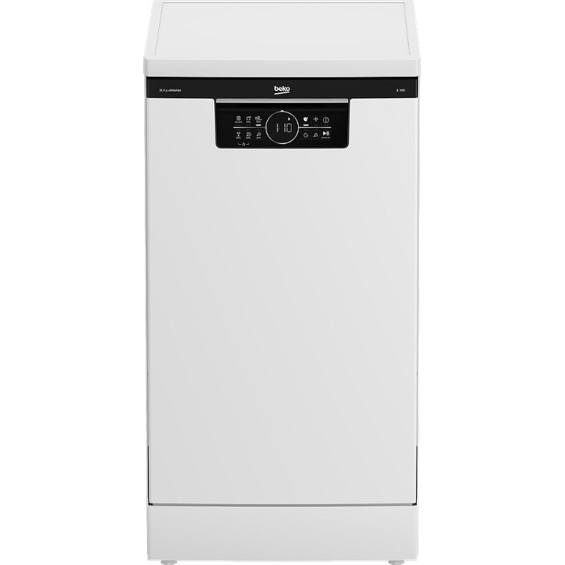 Отдельностоящая посудомоечная машина BEKO BDFS26120WQ, Класс энергопотребления E, Ширина 45 см, 6 программ, Инверторный двигатель, Третий ящик, Белый 