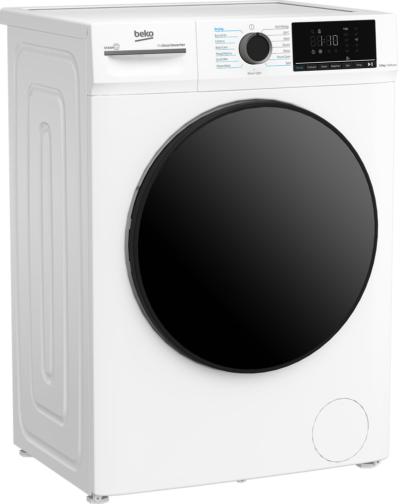 BEKO Washing machine - Dryer BMM5DFO5741W, 1400 rpm, Energy class D, 7kg - 5kg, Depth 52 cm, Inverter motor