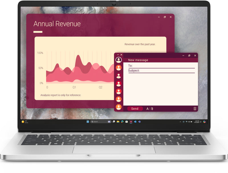 Dell Pro 14 PC14250/C5 120U/8GB/512GB SSD/14.0" FHD+/Integrated/FgrPr/FHD/IR Cam/Mic/WLAN + BT/US Backlit Kb/3 Cell/W11Pro/3yrs Prosupport