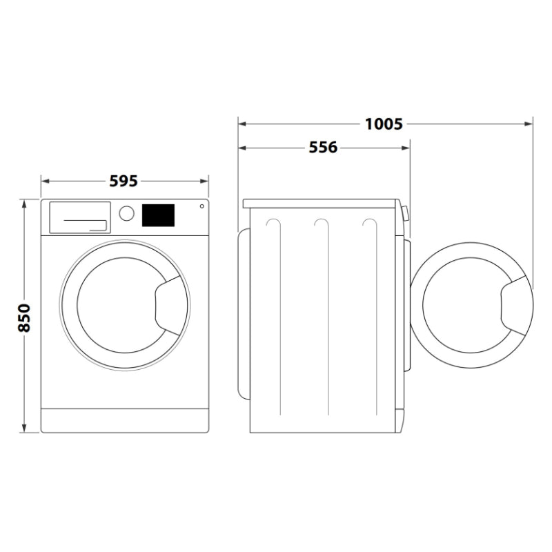 INDESIT Washing Machine BWE 71295X WSV EE, 7 kg, 1200rpm, Energy class B, Depth 57.5cm, White/Damaged package