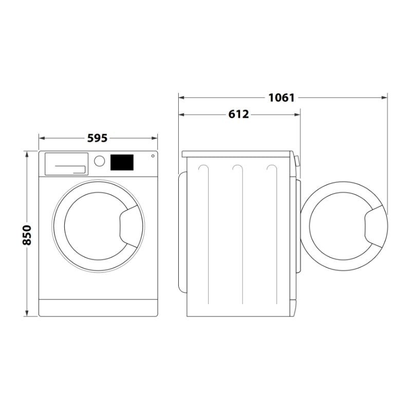 Стиральная машина INDESIT BWE 91496X WSV EE, 9 кг, 1400 об/мин, класс энергопотребления А, глубина 63см, Белый