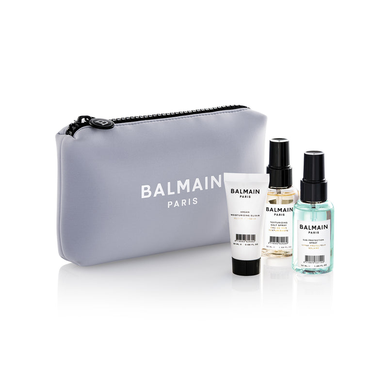 BALMAIN HAIR Limited edition collection travel cosmetic case, Lavender / Cosmetic Bag Lavender Travel