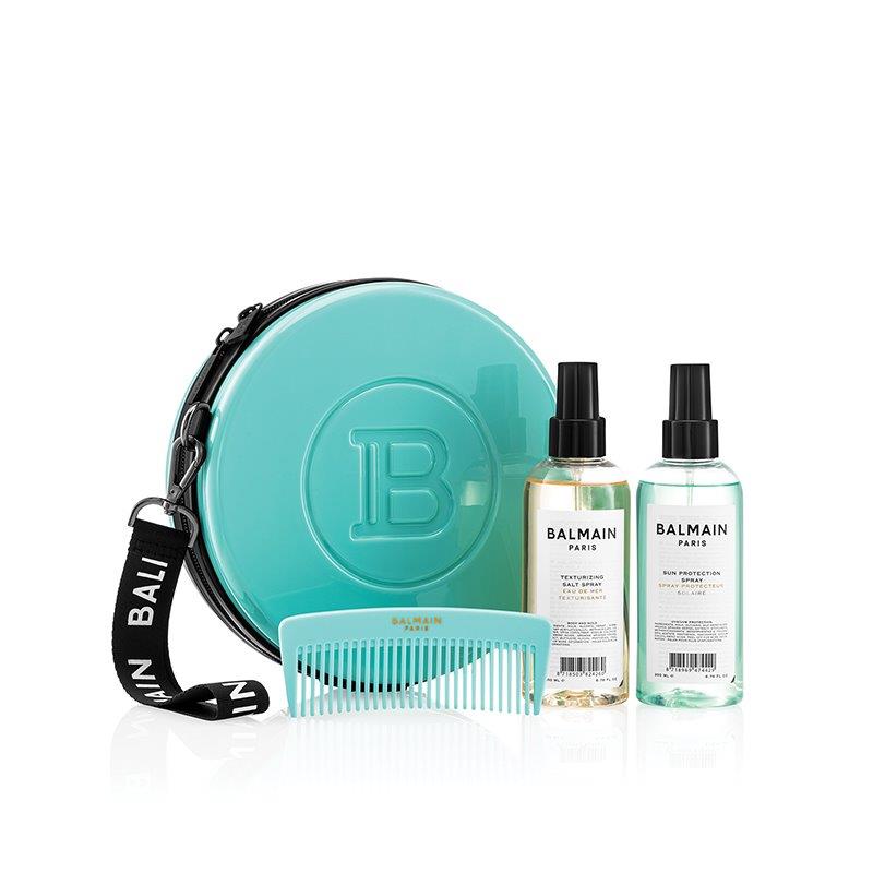 BALMAIN HAIR rinkinys / Limited Edition Backstage Case Turquoise SS21 +DOVANA BALMAIN PLAUKŲ DULKSNA 50 ML