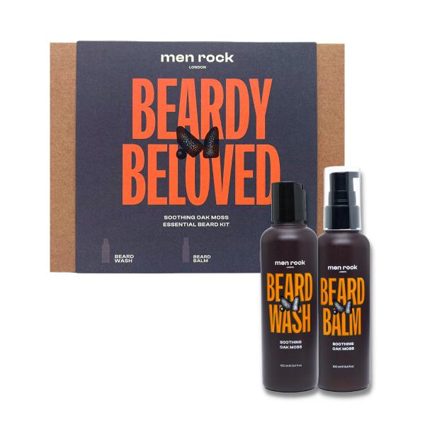 Men Rock Duo Soothing Oak Moss Beard Kit Набор для ухода за бородой