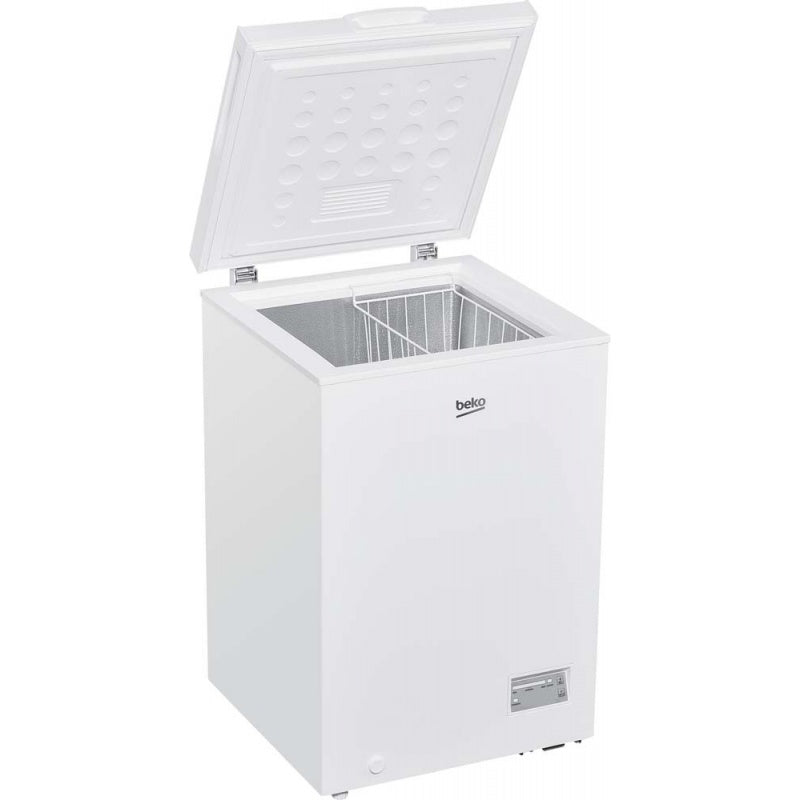 BEKO Freezer box CF100EWN, Energy class E, 98L, Width 54.5 cm, Height 84.5 cm, White/Damaged package