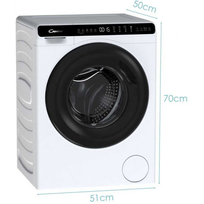 CANDY Washing machine CW50-BP12307-S, Height 70 cm, 5 kg, 1200 rpm, Energy class A, Depth 49 cm