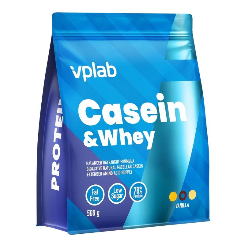 VPLAB Casein & Whey Vanilla flavour 500g