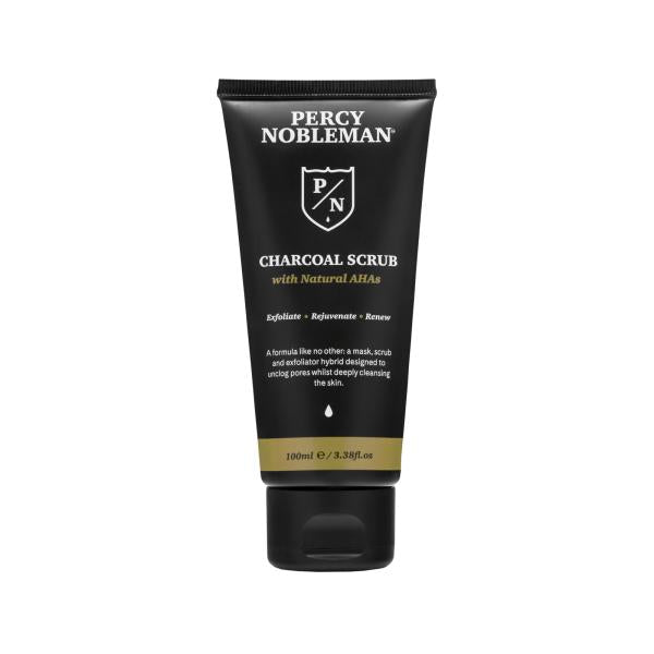Percy Nobleman Charcoal Scrub Veido šveitiklis su anglimi, 100ml