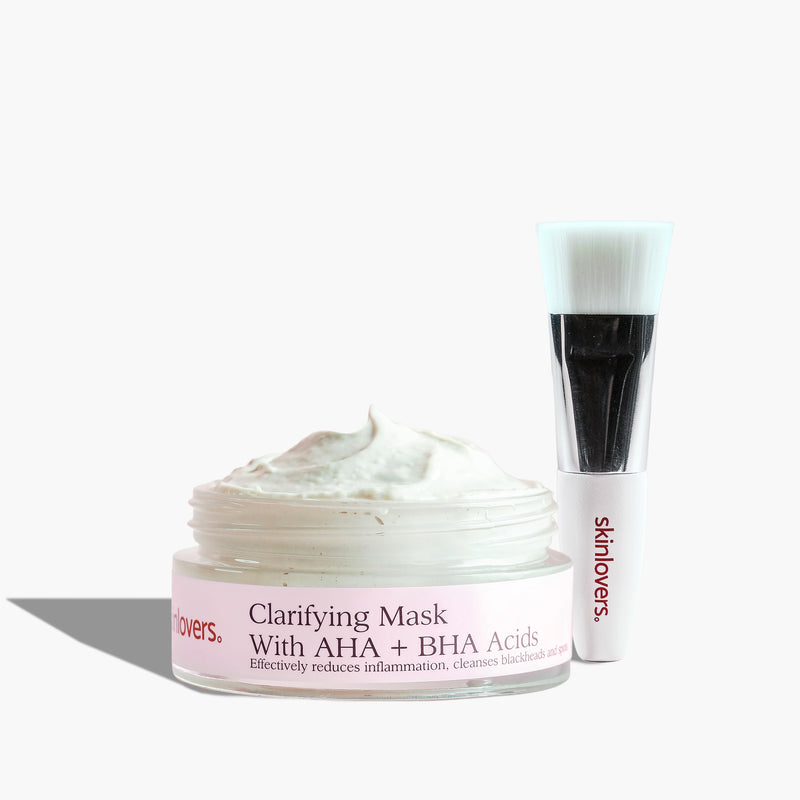 Skinlovers Brush + Deep Cleansing Mask With AHA and BHA Acids 50 ml