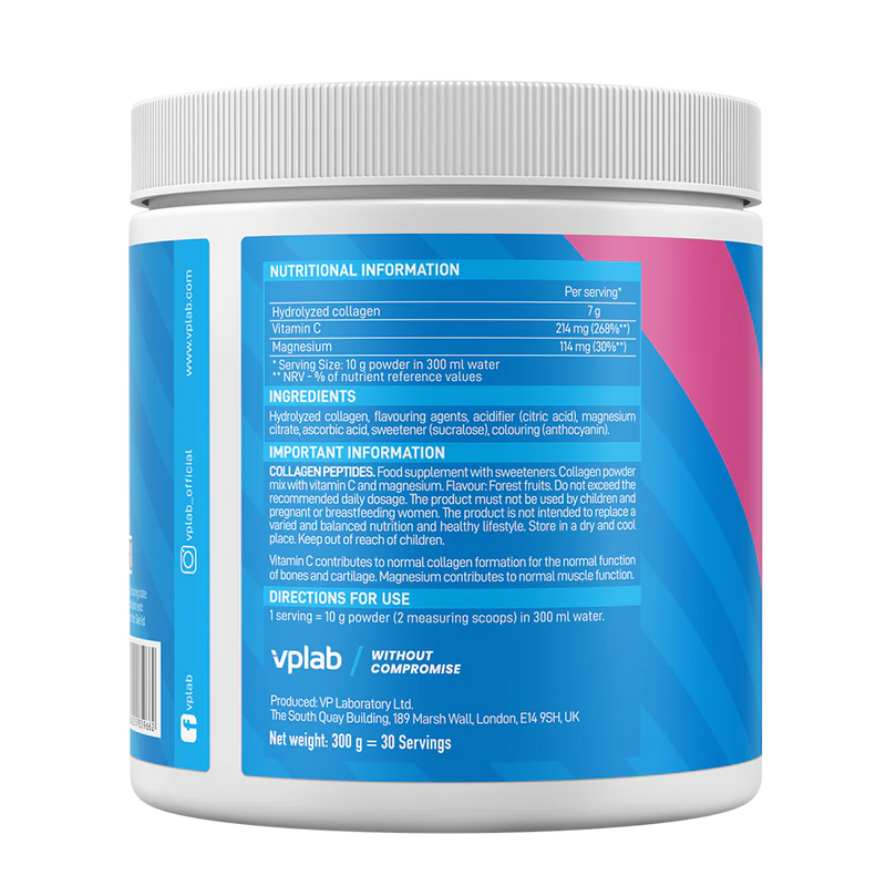 VPLAB Collagen Peptides 300g Forest Fruits
