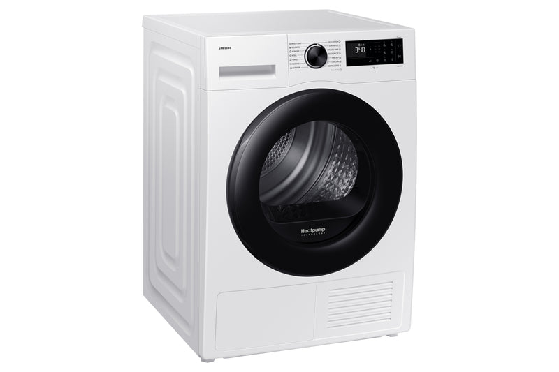 Samsung Dryer DV90DG52A0AELE, white, SpaceMax, Higiene care, 9kg, A+++, heat pump