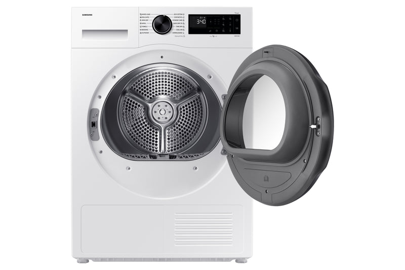 Samsung Dryer DV90DG52A0AELE, white, SpaceMax, Higiene care, 9kg, A+++, heat pump