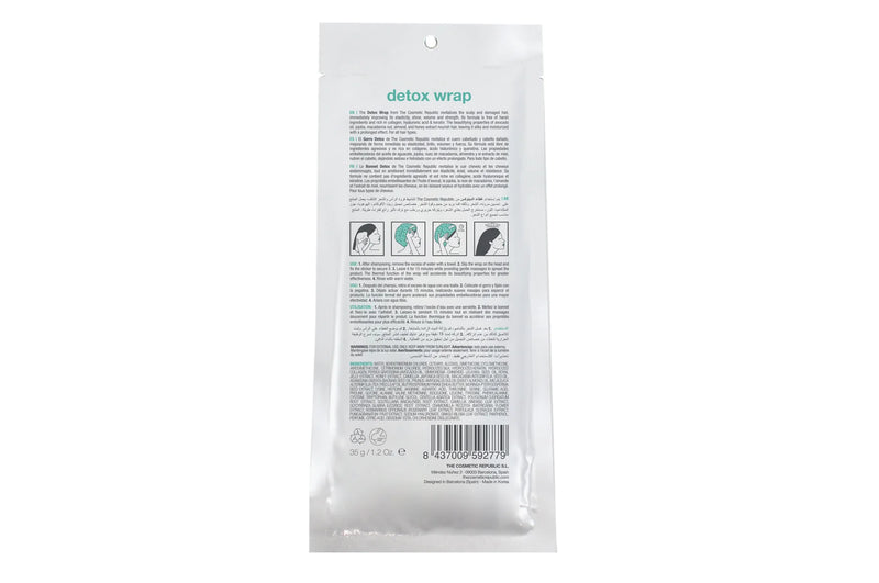 The Cosmetic Republic Detox Wrap detoxifying hair mask, Single dose 35 g