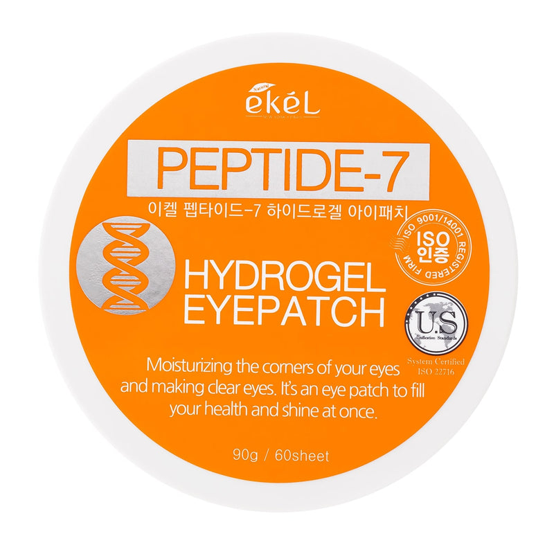 EKEL Peptide-7 Hydrogel Eyepatch Патчи для глаз с пептидами, 90 г. / 60 шт.