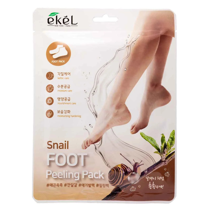 EKEL Маска для ног Snail Foot Peeling Pack, 40 г