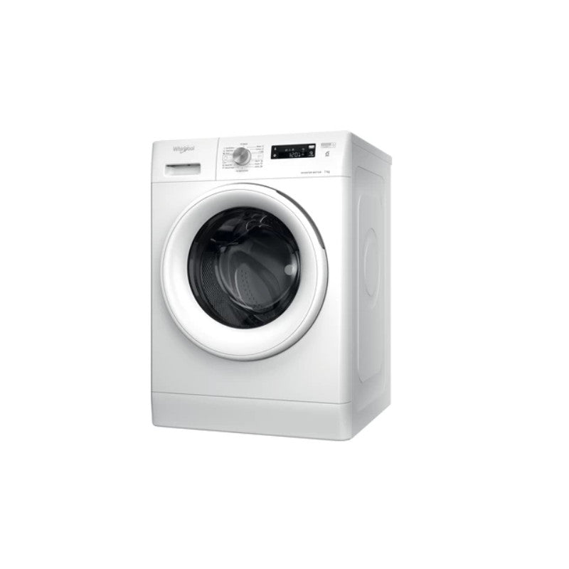 WHIRLPOOL Washing machine FFS 7469 W EE, 7 kg, 1400 rpm, Energy class A, Depth 57.5 cm, damaged package