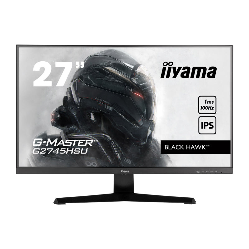 27-дюймовый ETE IPS Gaming, G-Master Black Hawk, FreeSync, 1920x1080 при 100 Гц, 250 кд/м², HDMI, DisplayPort, MPRT 1 мс, динамики, USB-HUB 2x 2.0,