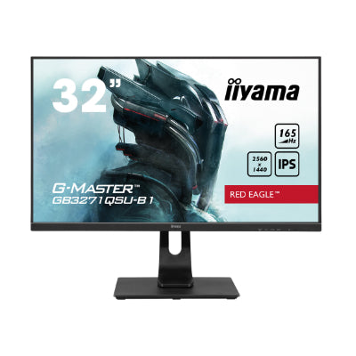 Iiyama G-MASTER Red Eagle GB3271QSU-B1 — светодиодный монитор — 32 дюйма (видимая область 31,5 дюйма) — 2560 x 1440 WQHD @ 165 Гц — IPS — 400 кд/м² — 1200:1 — 1 мс — 2xHDMI, 2xDisplayPort — динамики — матовые черный