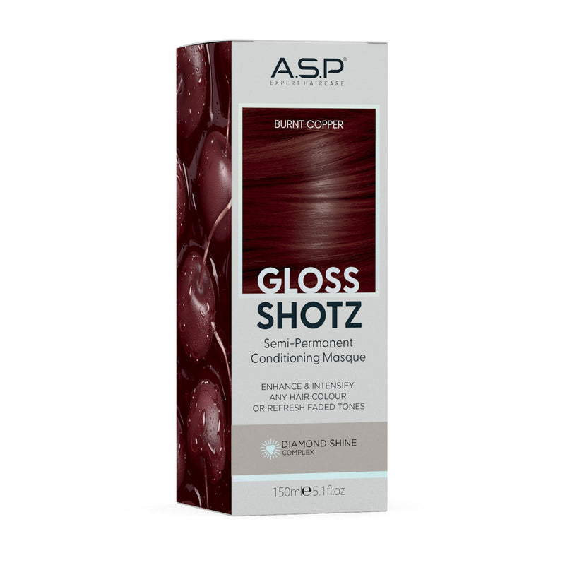 ASP Gloss Shotz BURNT COPPER dažanti kaukė 150ml