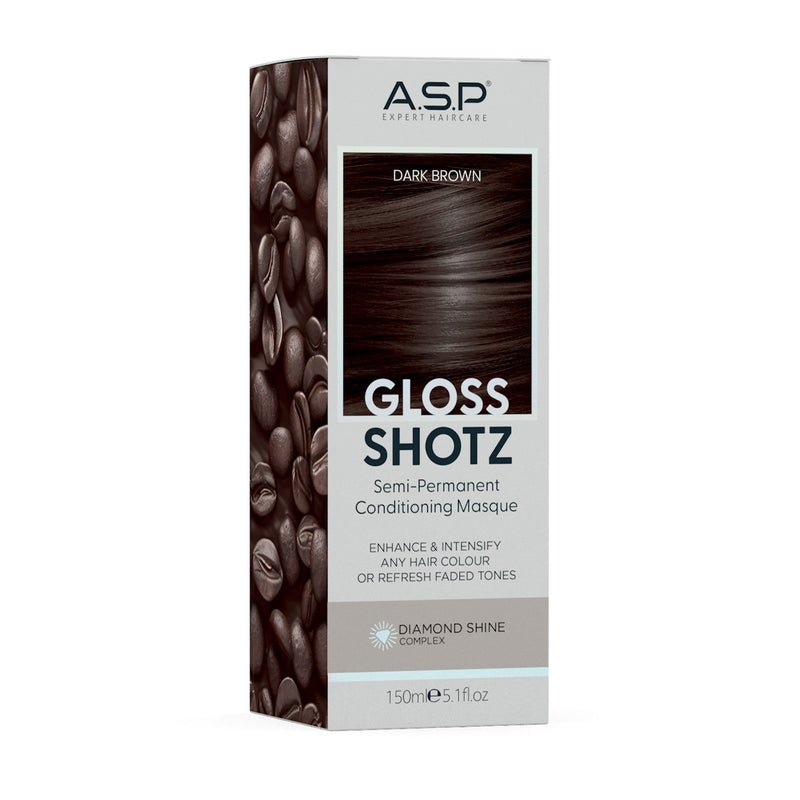 ASP Gloss Shotz DARK BROWN dažanti kaukė 150ml
