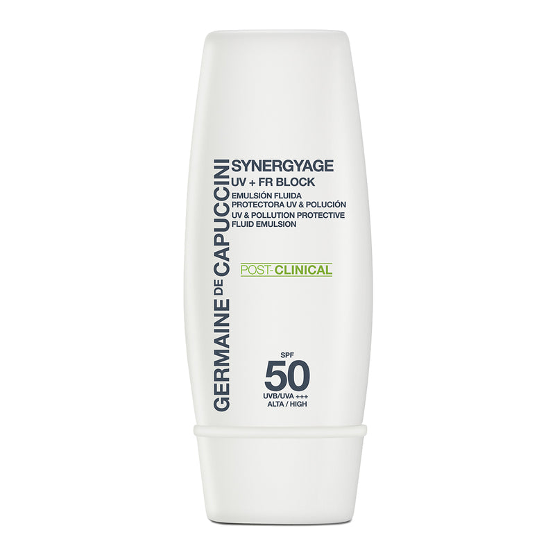 Germaine De Capuccini Synergyage protective emulsion PC UV +FR SPF50, 30 ml +gift T-LAB Shampoo/conditioner