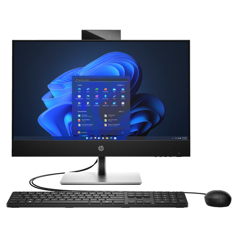 HP Pro 440 G9 AIO All-in-One - i3-12100T, 8 ГБ, 256 ГБ SSD, WiFi, 23,8 FHD IPS Non-Touch AG, регулируемая высота, USB-мышь и клавиатура, веб-камера и два микрофона, без динамиков, Win 11 Pro, 1 год