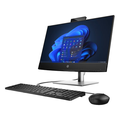 HP Pro 440 G9 AIO All-in-One - i3-12100T, 8 ГБ, 256 ГБ SSD, WiFi, 23,8 FHD IPS Non-Touch AG, регулируемая высота, USB-мышь и клавиатура, веб-камера и два микрофона, без динамиков, Win 11 Pro, 1 год