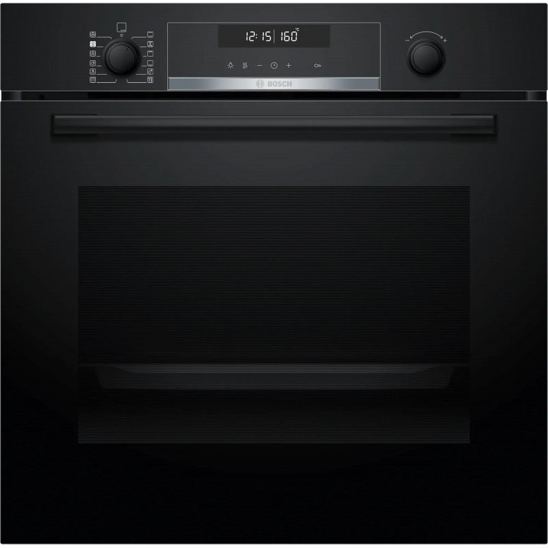 BOSCH Oven HRA578BB0S, Energy class A, Pyrolitic+Hydrolitic cleaning, Steam cooking program, Black 