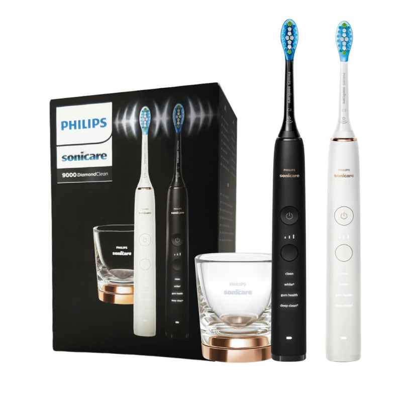 Philips Sonicare DiamondClean 9000, 2 упаковки звуковой электрической зубной щетки HX9914/69