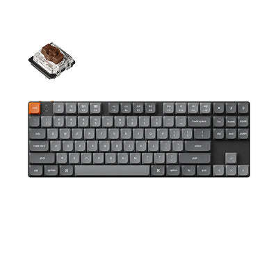Keychron K1 Max RGB - US Layout - Hot-Swappable Low Profile Gateron Brown Wireless Keyboard