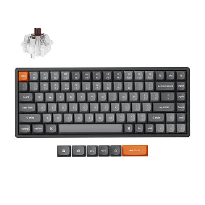 Keychron K2 Max RGB Aluminum - US Layout - Hot-Swappable Gateron Super Brown Wireless Keyboard