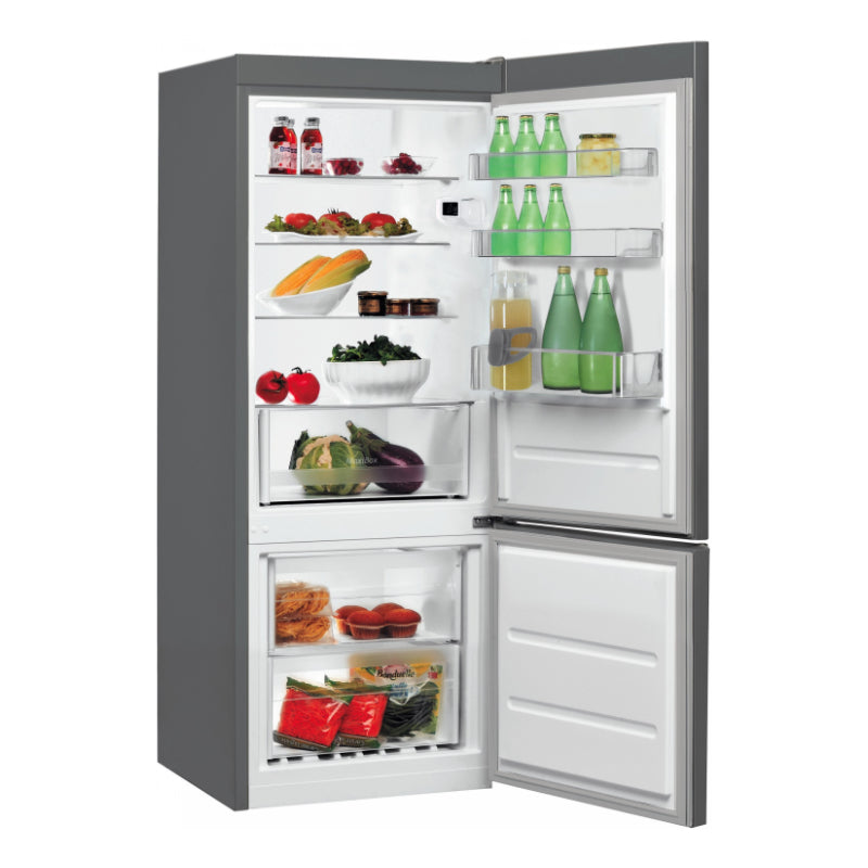 INDESIT Refrigerator LI6 S2E X, Energy class E, Height 158.8 cm, Inox color