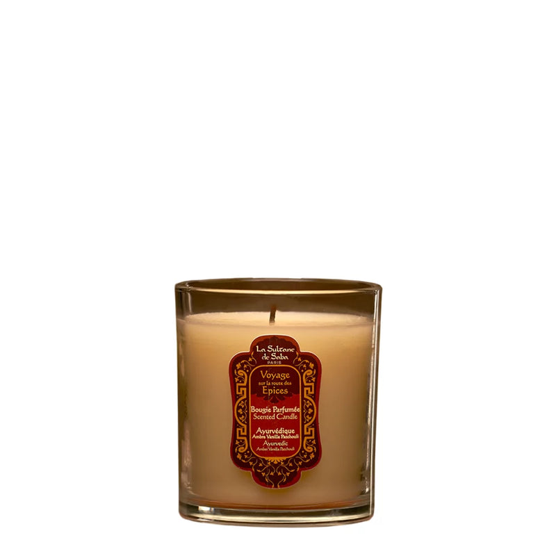 Свеча La Ultane de Saba Oriental Ayurvedic Amber Vanilla Patchouli Fragrance - амбра, ваниль, пачули - свеча 165 г 