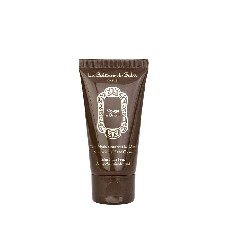 La Sultane de Saba Amber Musk Sandalwood Fragrance Moisturizing Hand Cream – gintaras, muskusas, santalmedis – drėkinamasis rankų kremas 50 ml