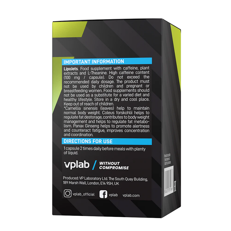 VPLAB LipoJets 100 caps