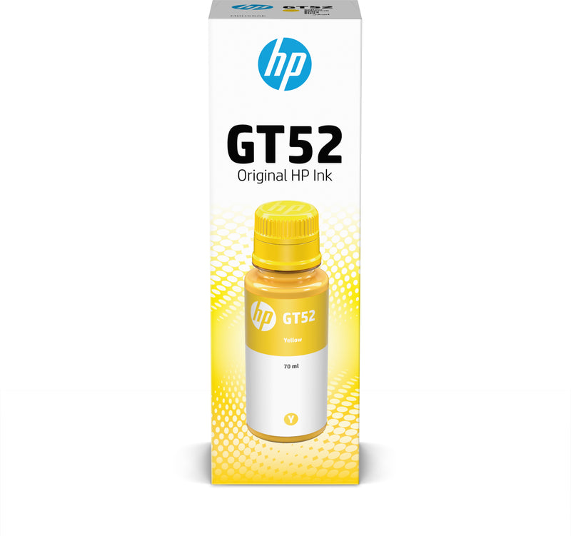HP GT52 Yellow Ink Bottle - BOX DAMAGE - 8000 pages, for HP DeskJet GT series, Cronos