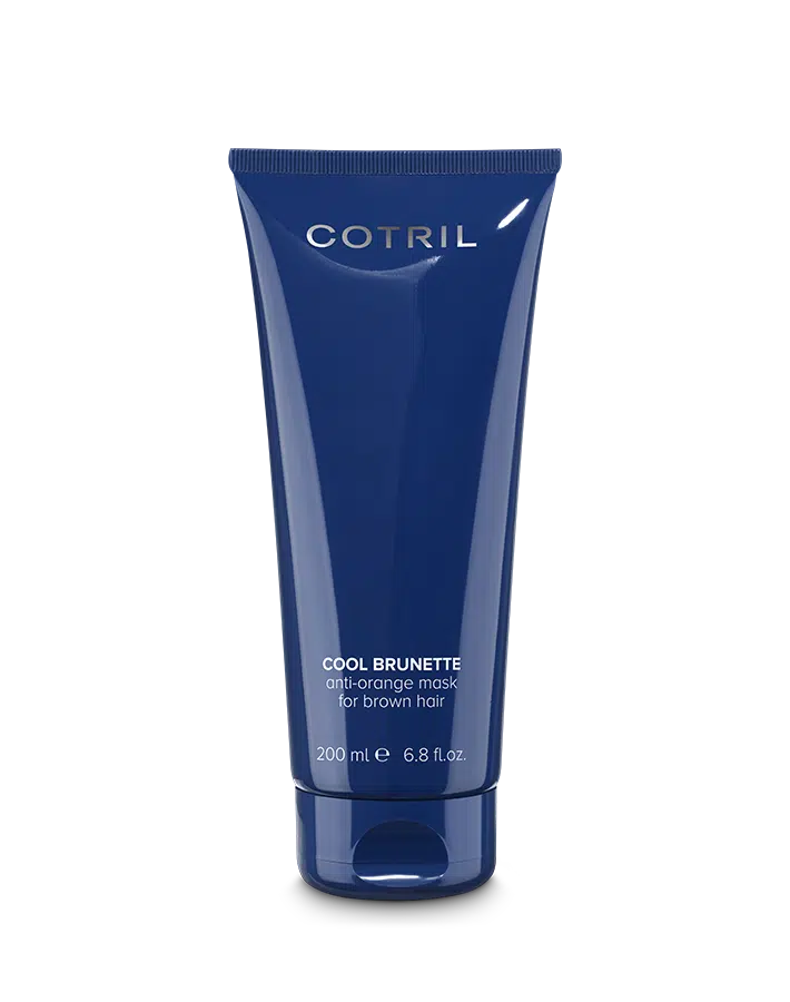 COTRIL COOL BRUNETTE – Kaukė rudiems plaukams, su mėlynu pigmentu neutralizuojančiu oranžiniai-varinį atspalvį 200 ml