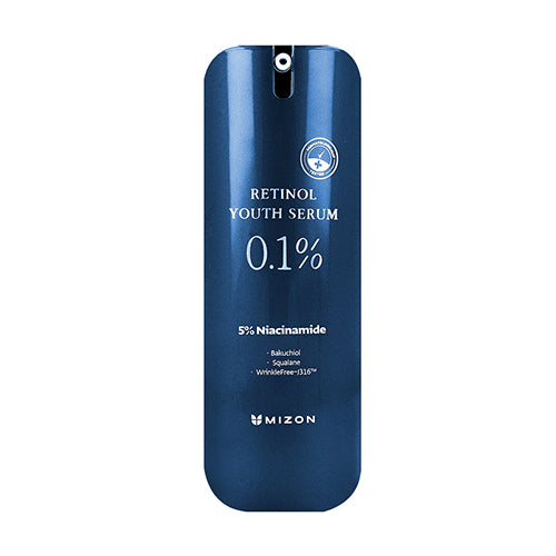 Face serum with retinol Mizon 0.1% Retinol Youth Serum MIZ307010034, brightens and evens skin tone, 28 g